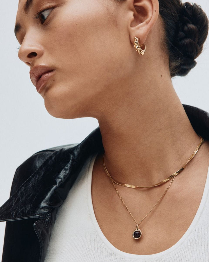 Peak Creole Earrings Small