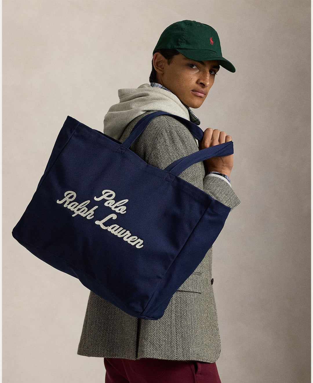 Embroidered Canvas Tote LARGE