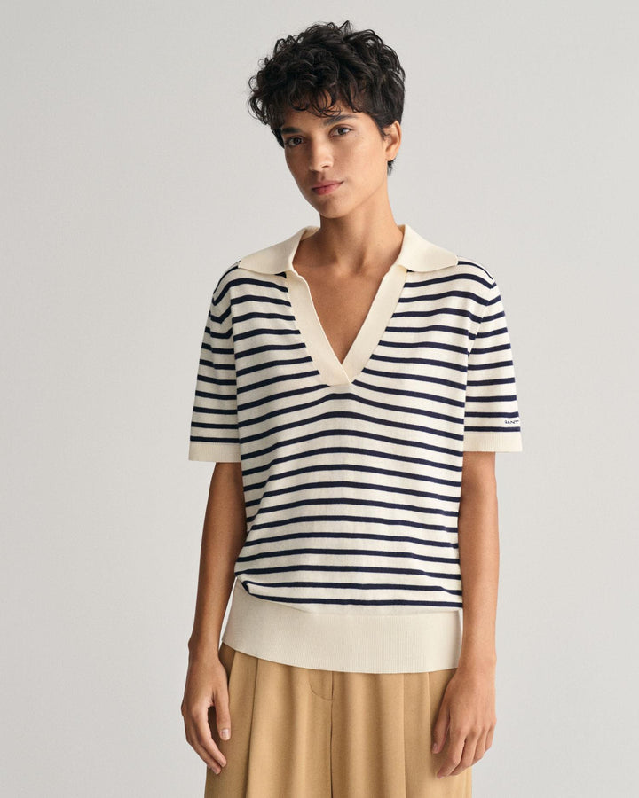 Striped Short Sleeve Rugger