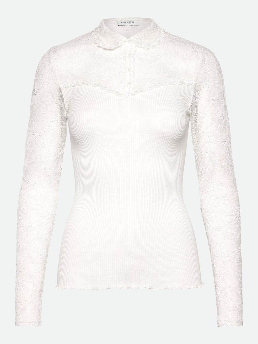 RWBeatha Silk Long Sleeve Lace Polo T-shirt