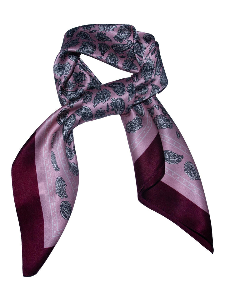 Skjerf paisley SILKE 70x70cm