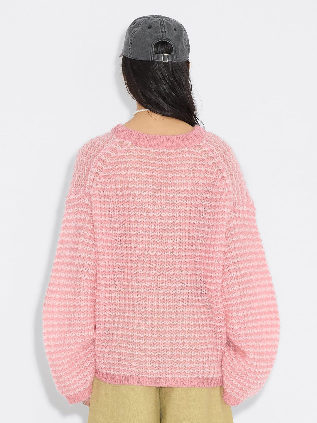 Boxy Mohair V-Neck