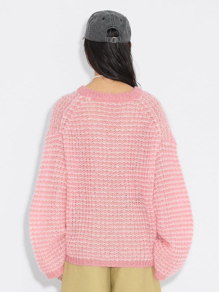 Boxy Mohair V-Neck