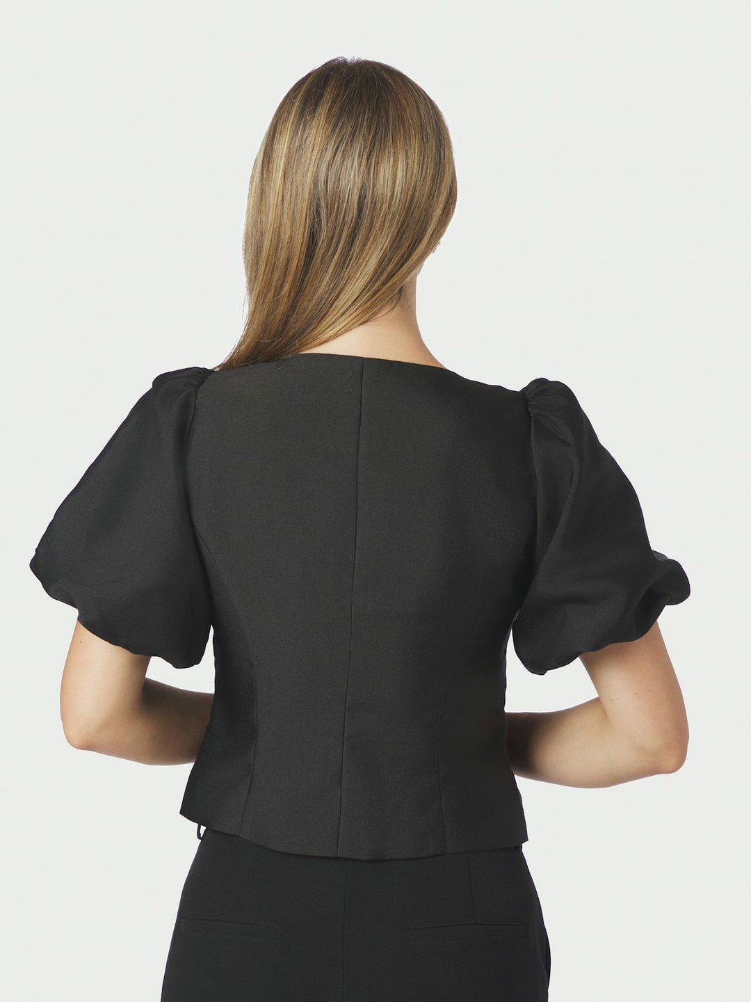 Anela Mandarin Dull Satin Blouse