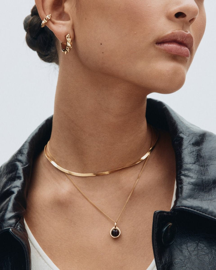 Peak Creole Earrings Small