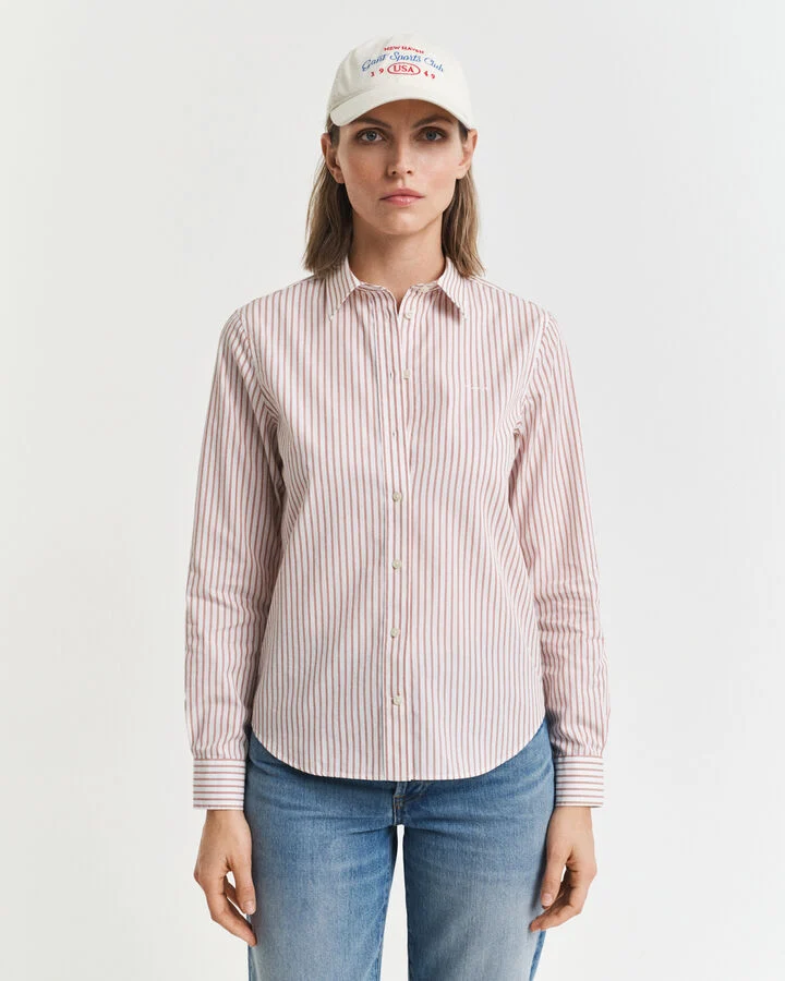 Reg Classic Poplin Striped Shirt