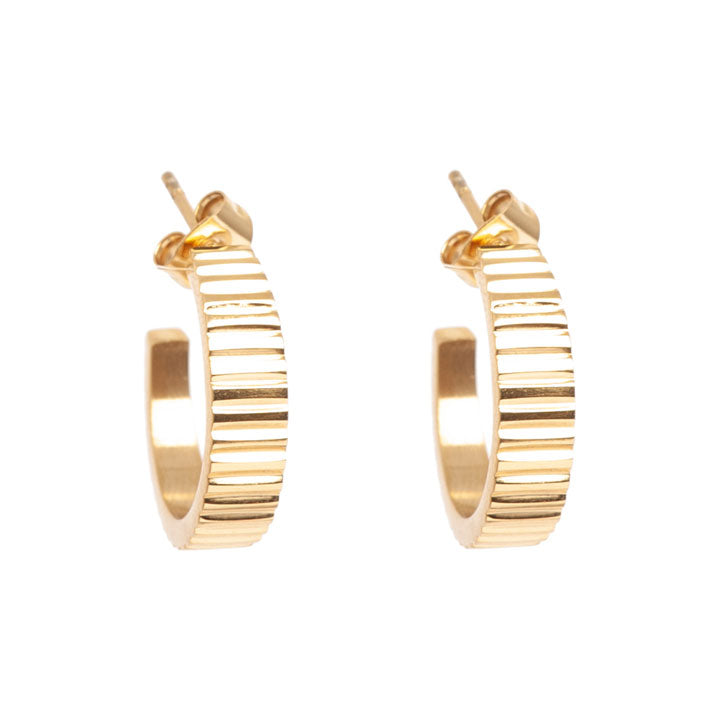 Creol steel striped Earring