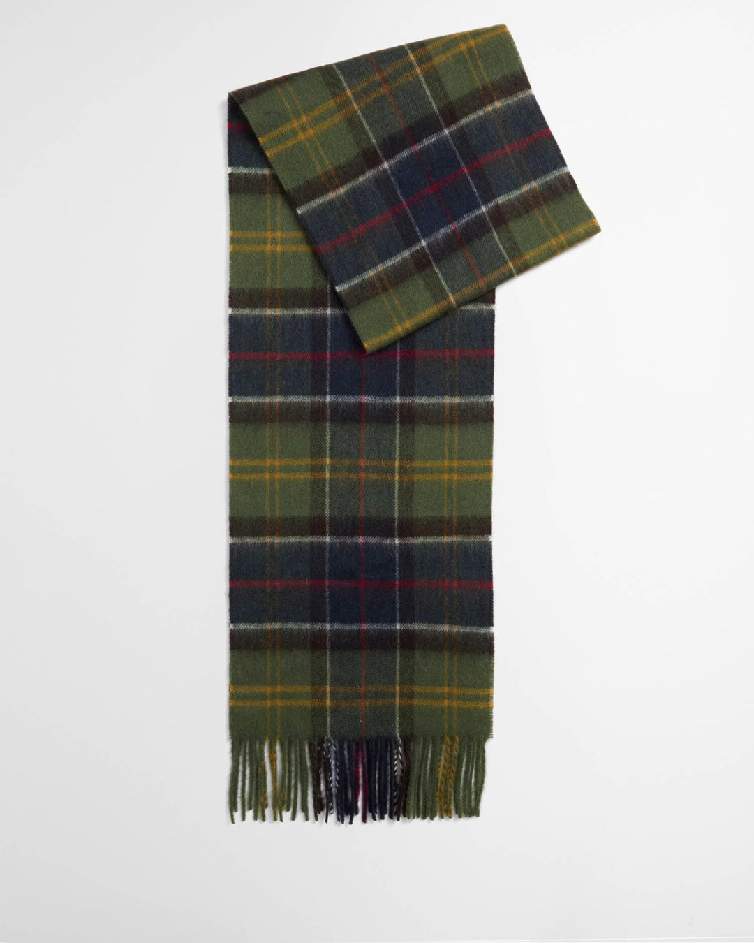 Barbour Wool Cashmere Tartan Scarf