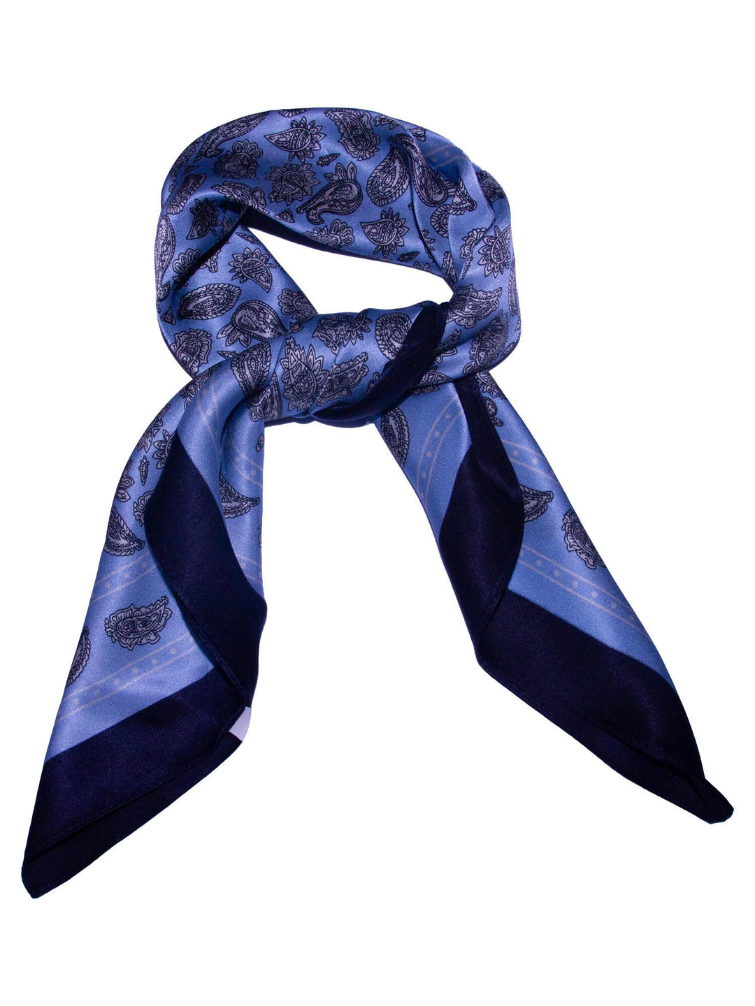 Skjerf paisley SILKE 70x70cm