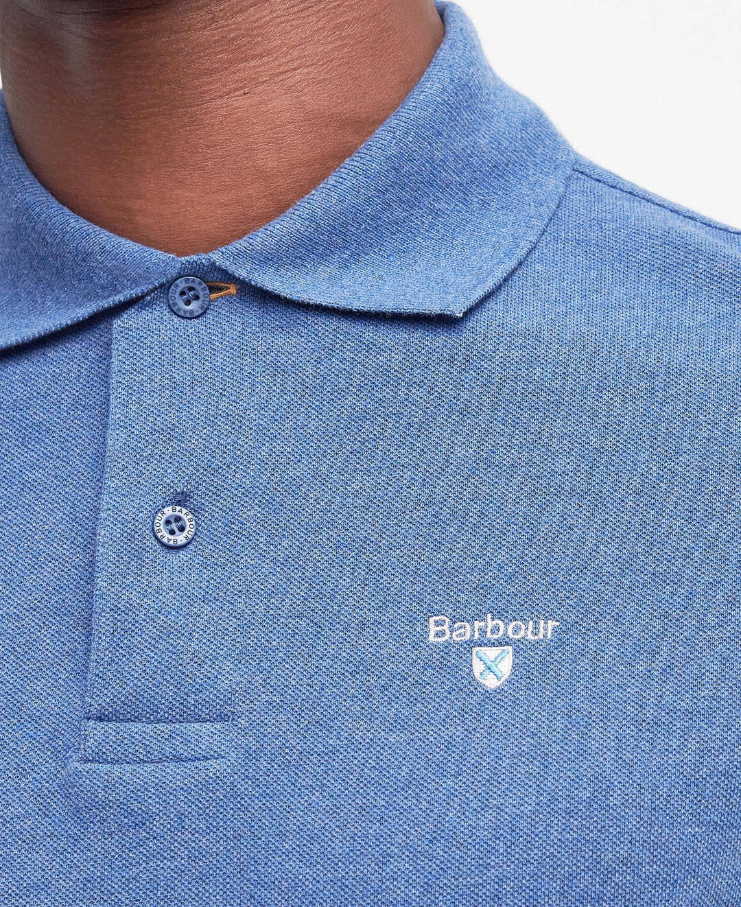 tartan pique polo shirt