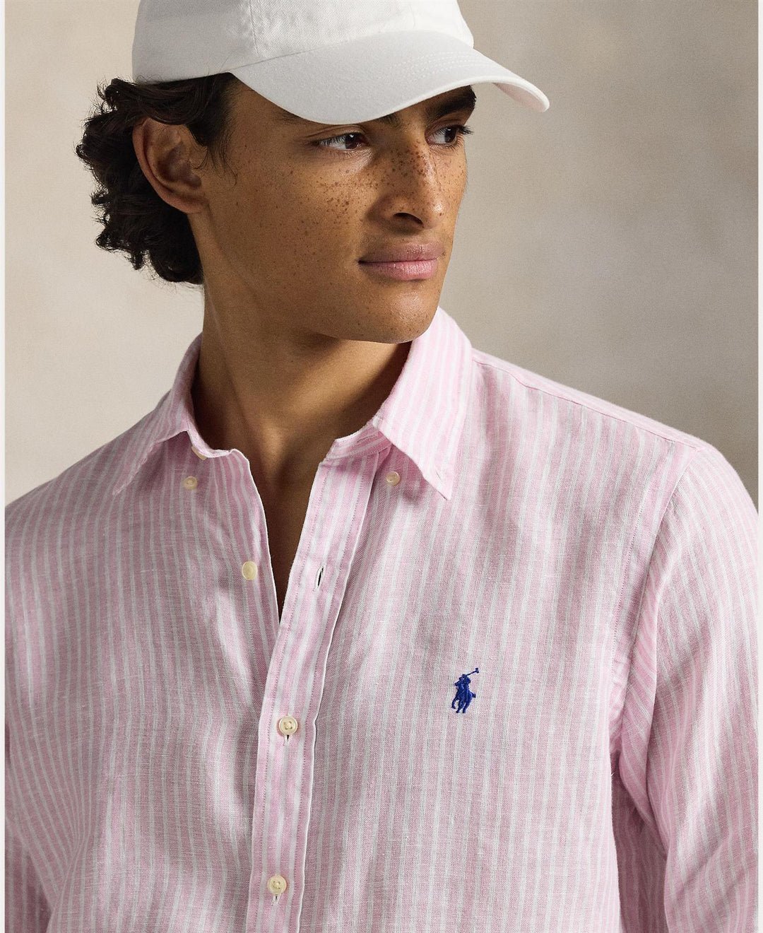 Custom Fit Striped Linen Shirt