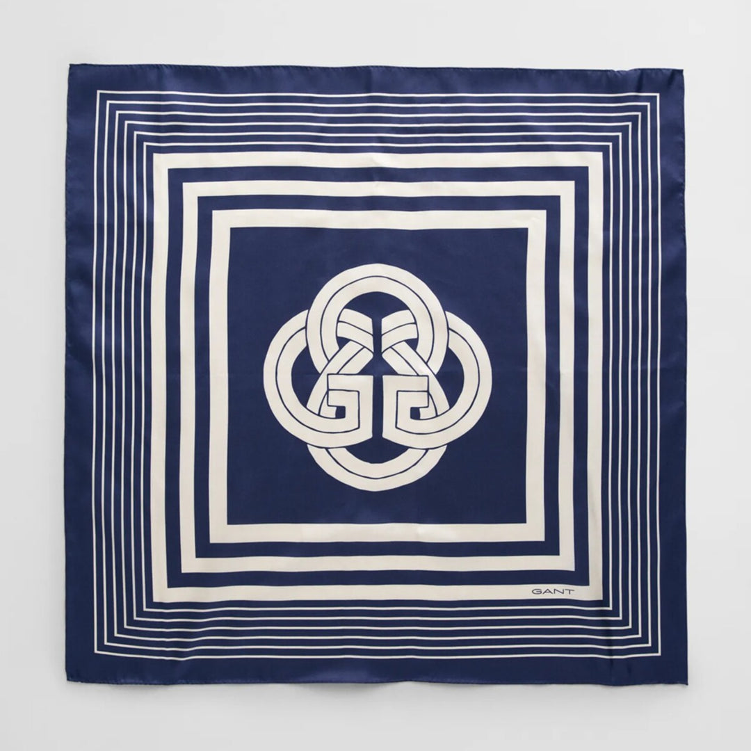 Monogram Border Silk Scarf