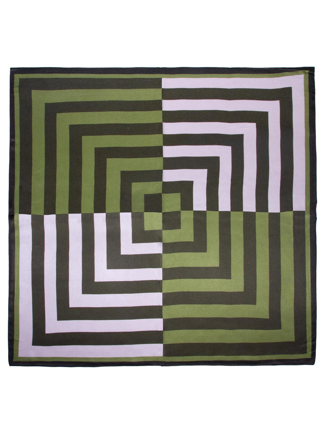 Skjerf geometrisk SILKE 65x65cm