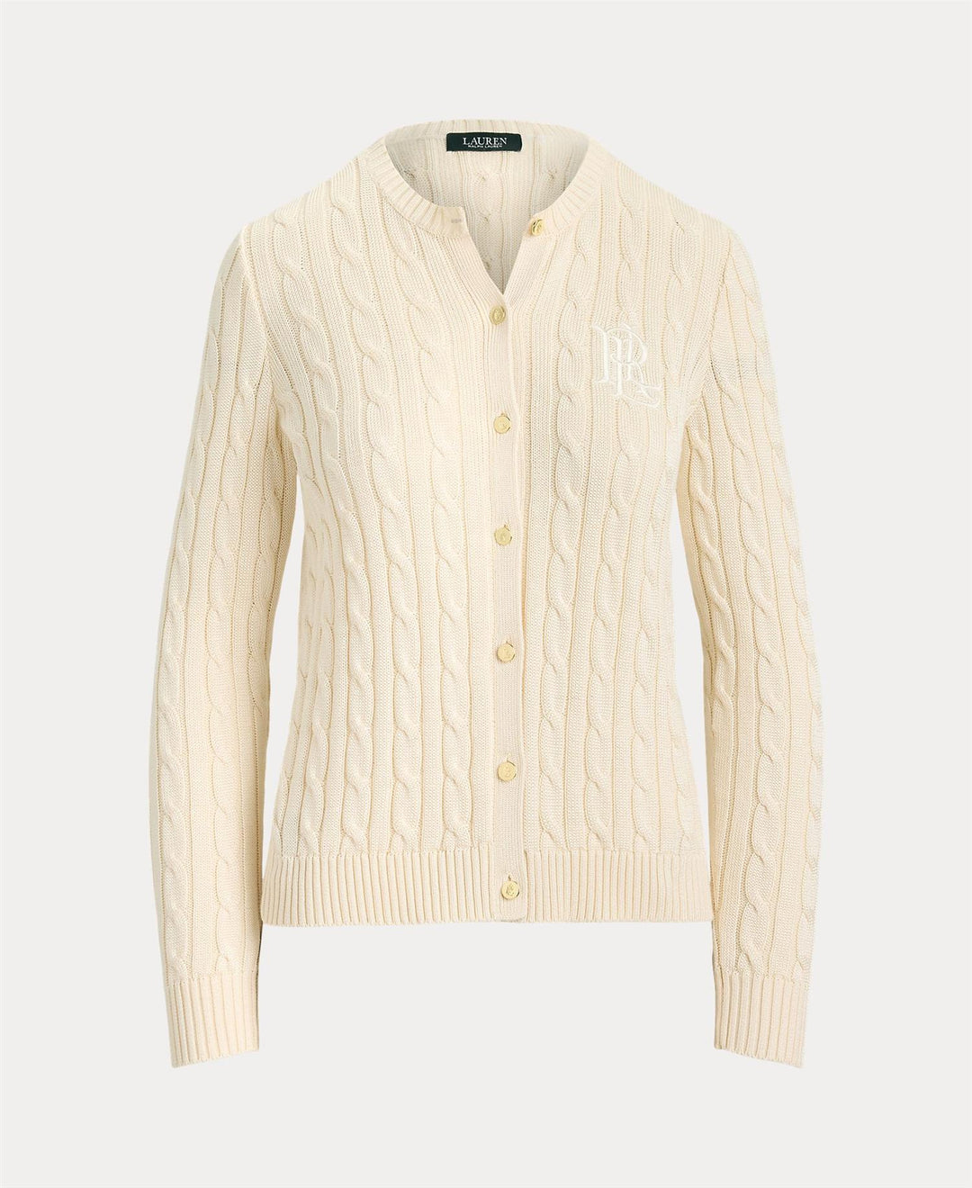 Cable-Knit Cotton-Blend Cardigan