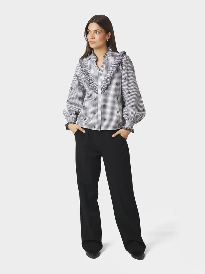 Degas Check Blouse