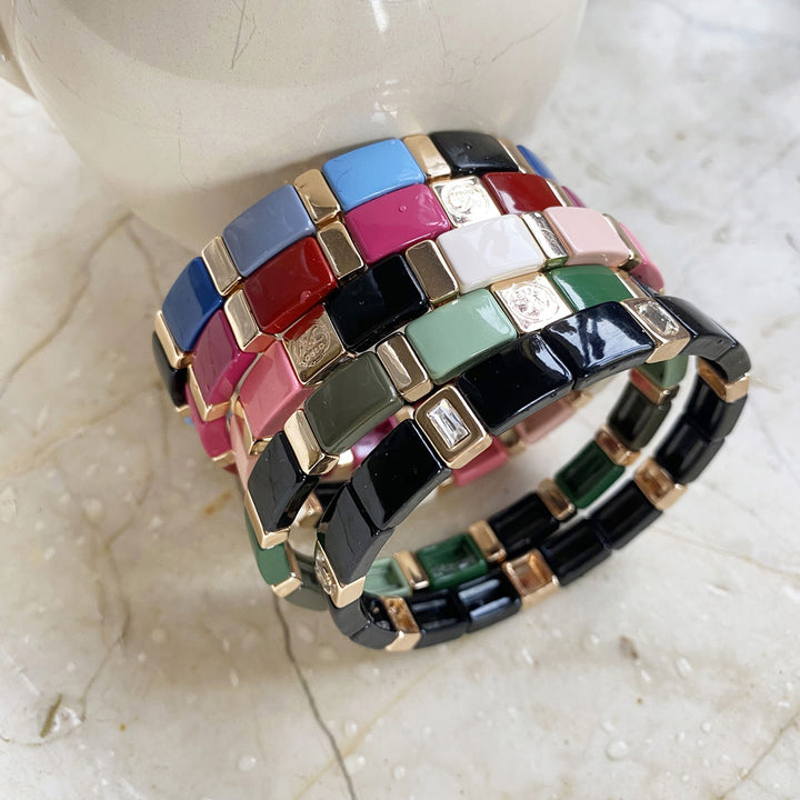 Bracelet Enamel Tile
