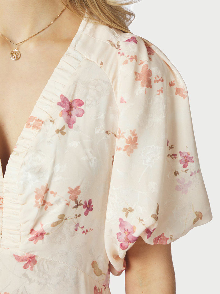 Illana Sateen Print Dress