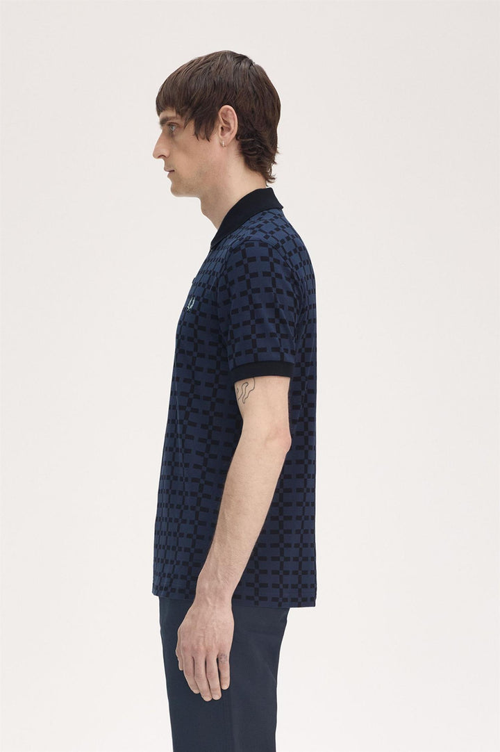 Jaquard polo t-shirt
