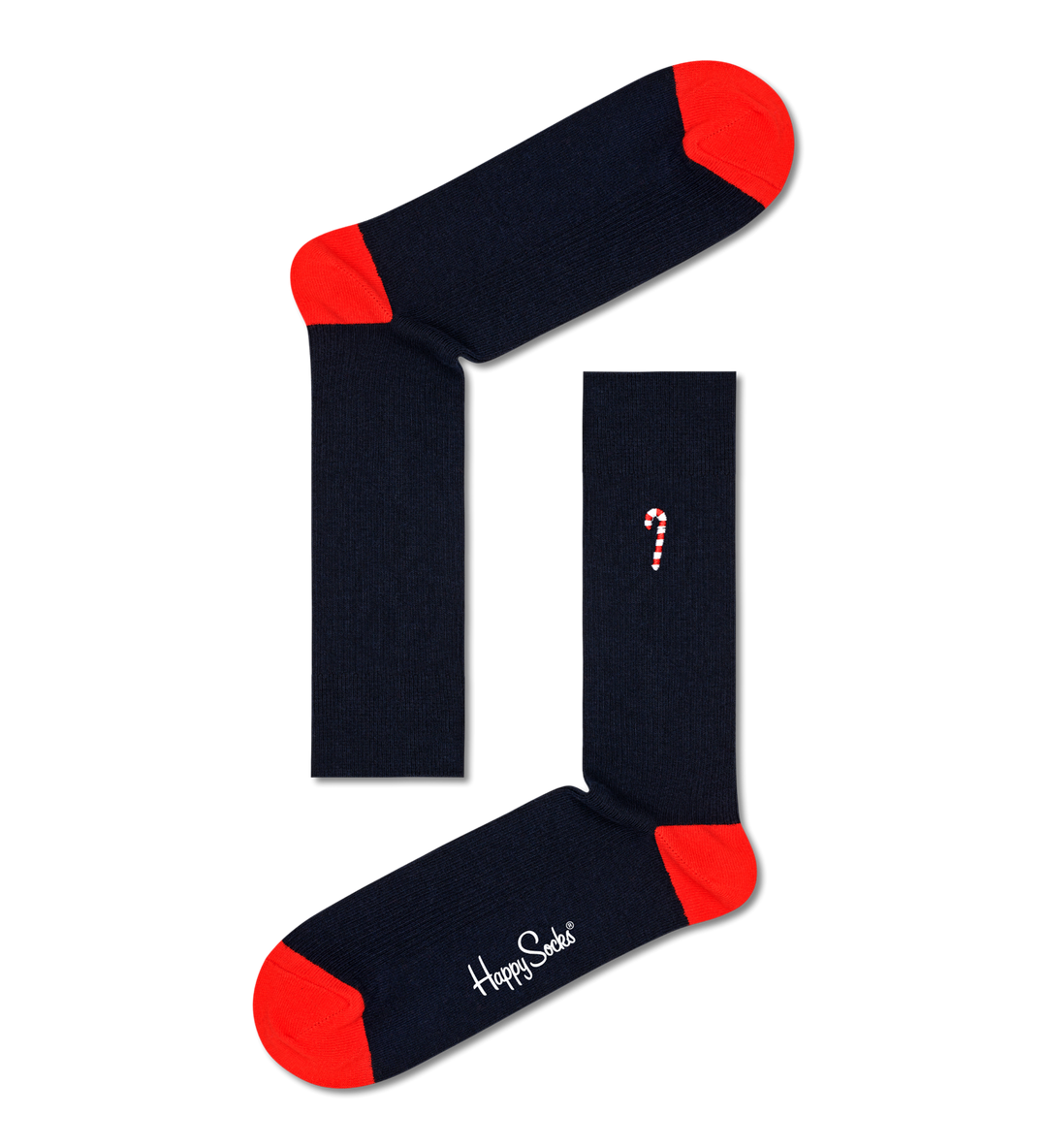2-pack candy cane and cocoa socks