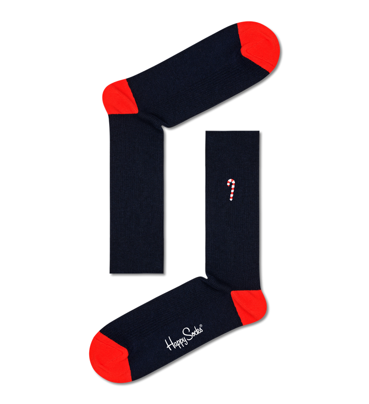 2-pack candy cane and cocoa socks