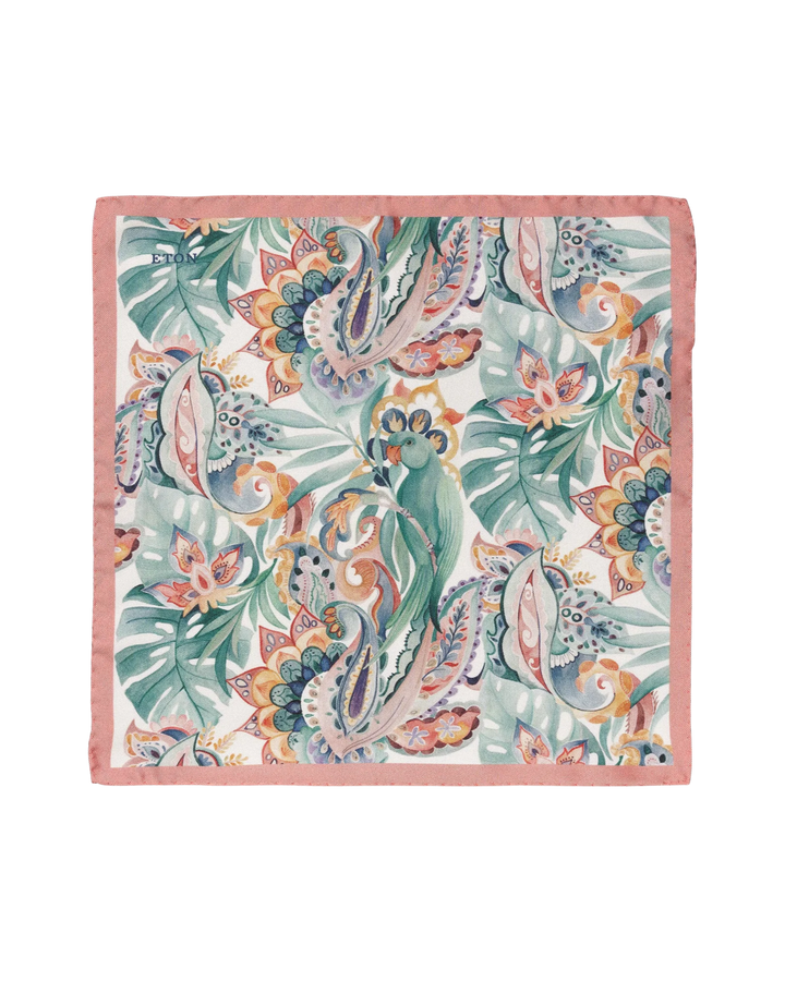 Multi Floral silk pocket square