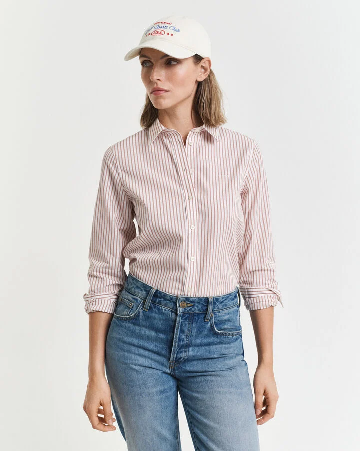 Reg Classic Poplin Striped Shirt
