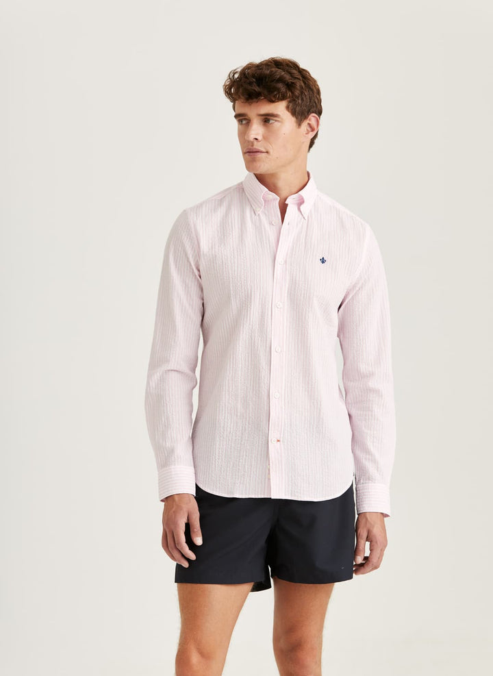 Seersucker Shirt-Slim