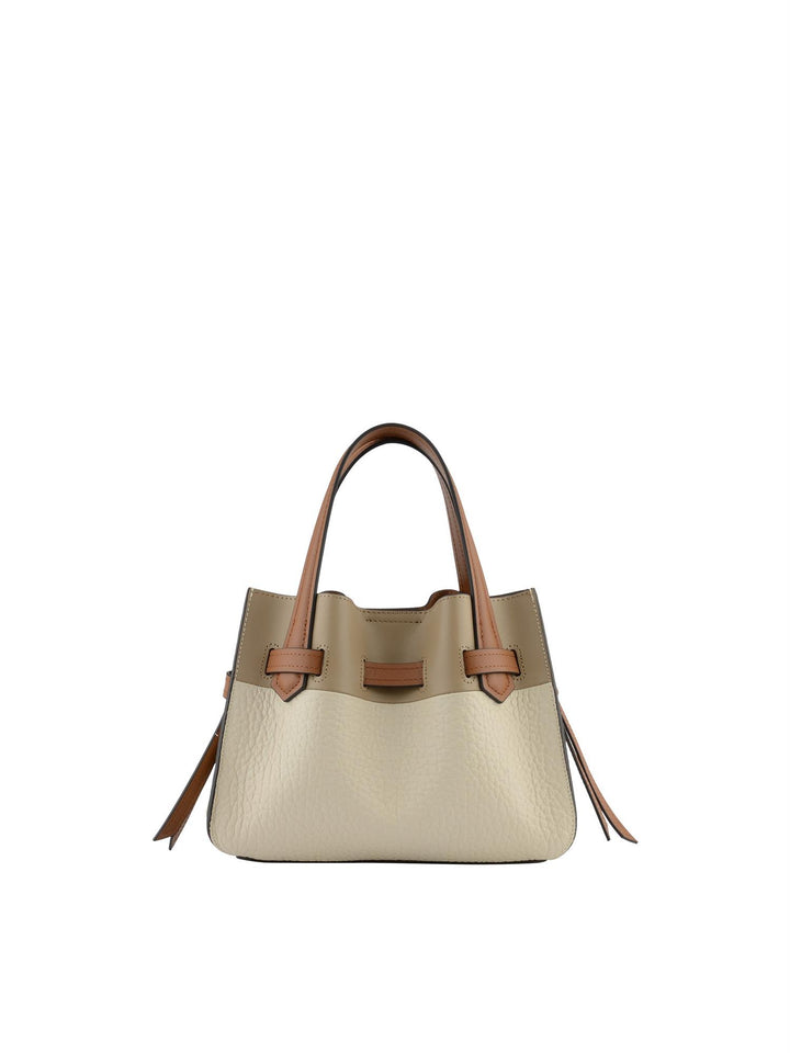 Cowhide leather nano satchel bag