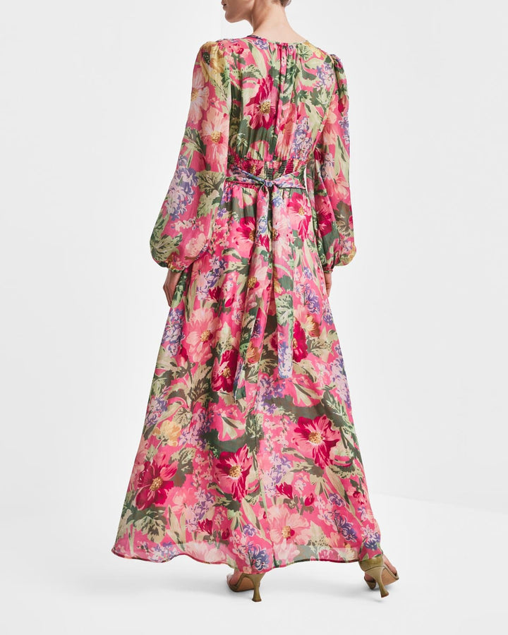 Cupro tieband gown