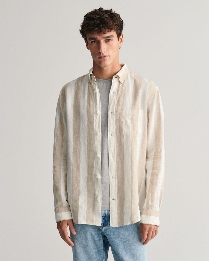 Bold Stripe Linen Shirt