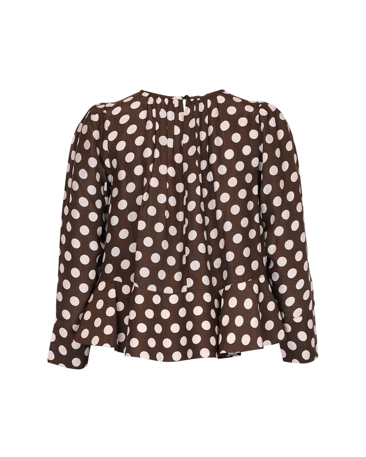 Striped orgnaza top
