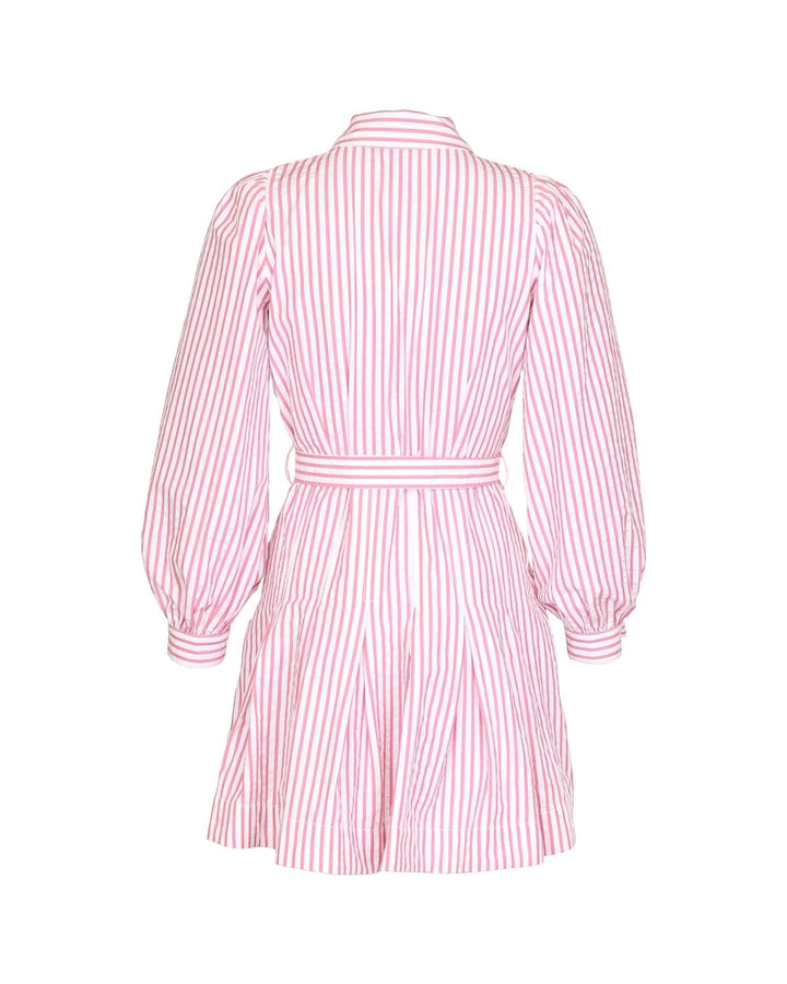 Seersucker Pleated Dress