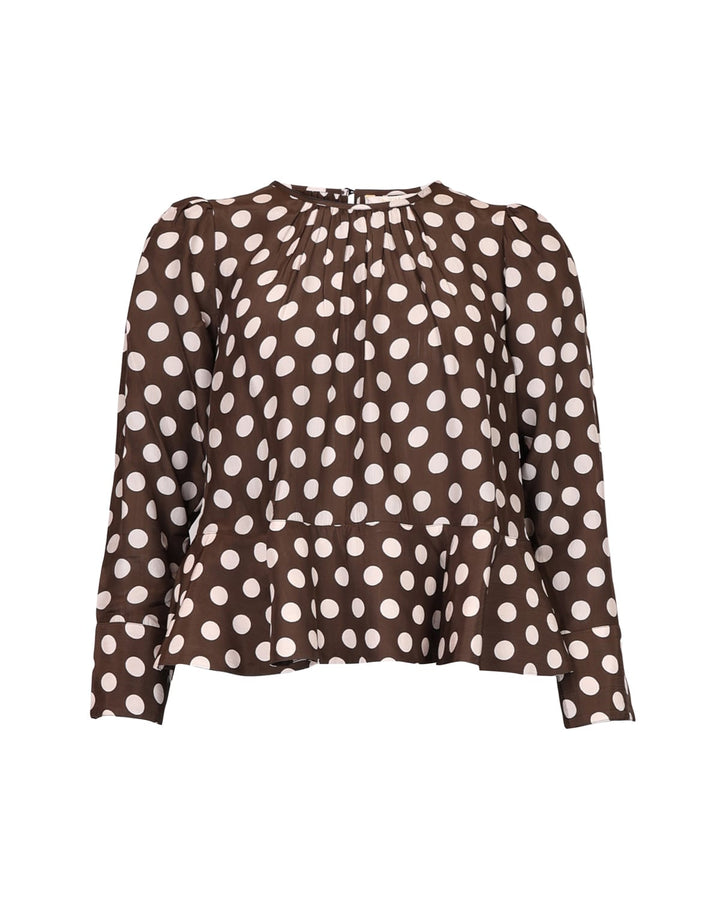 Striped orgnaza top