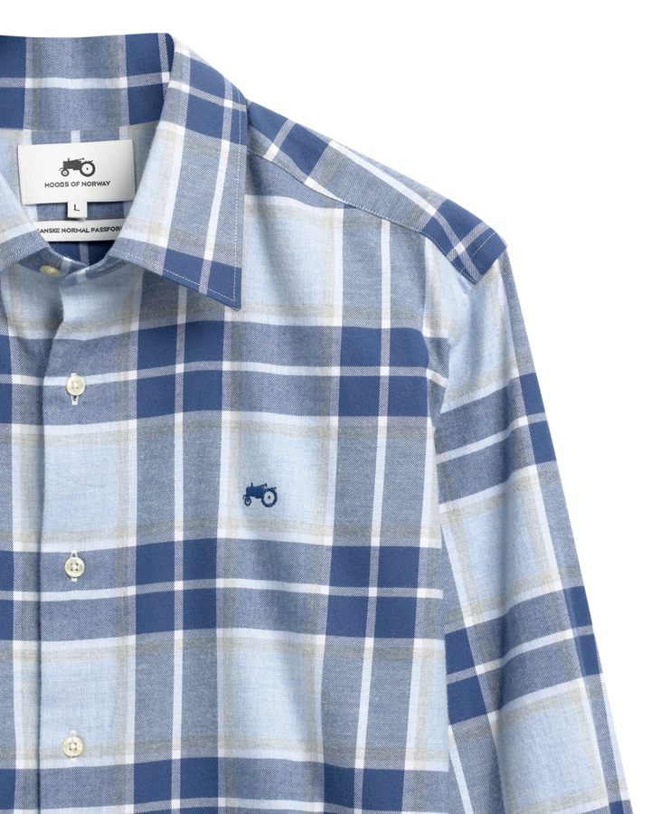 Big Check Blue Shirt R
