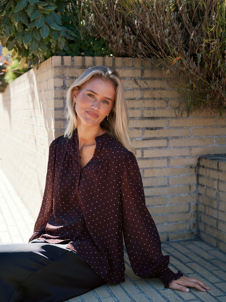 Astrida Dotted Blouse
