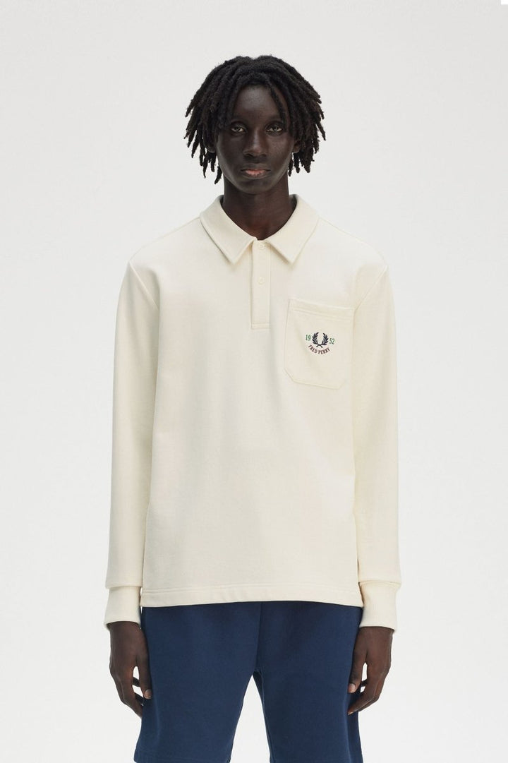 Embroided Champion Collared Sweatshirt