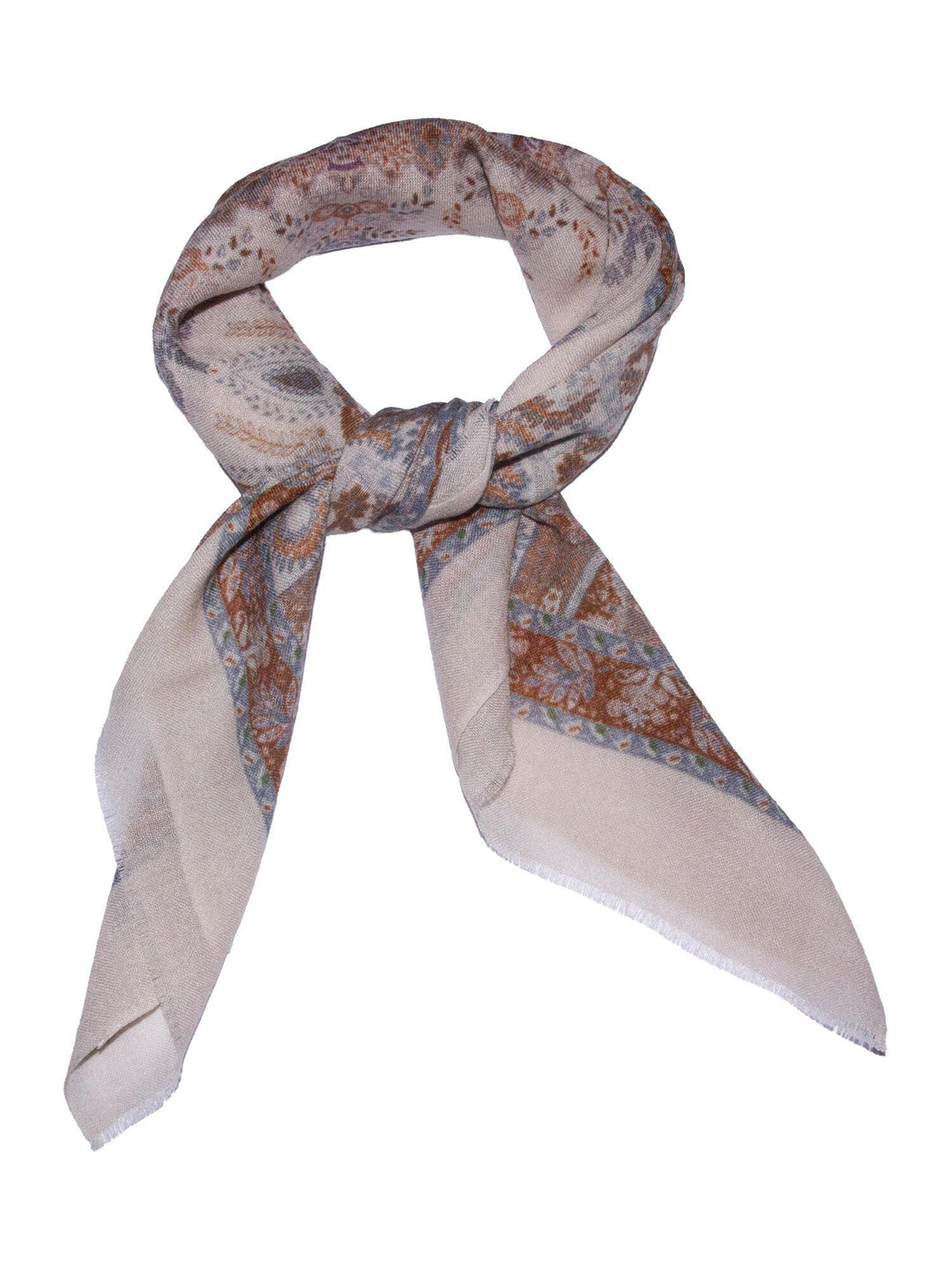 Skjerf Ull Paisley 85x85