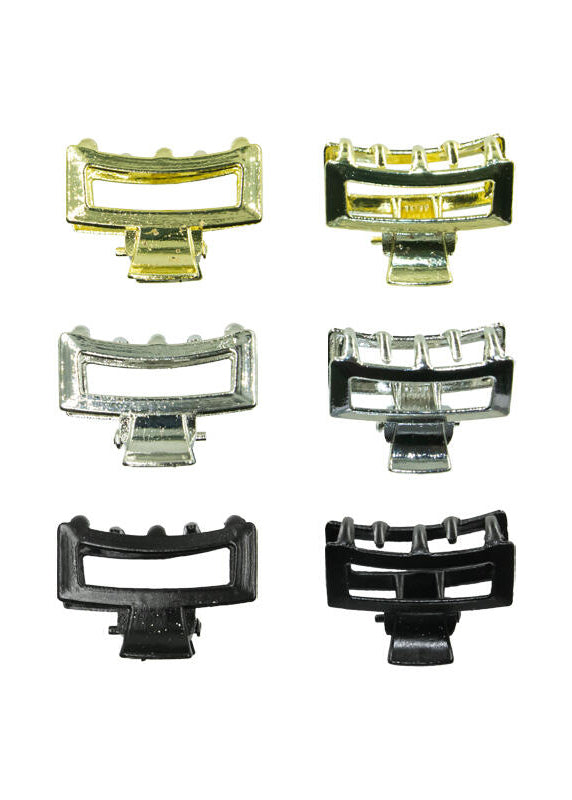 6-pk hårklemmer