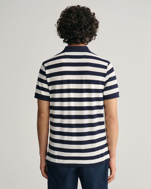 Stripe SS Pique Polo