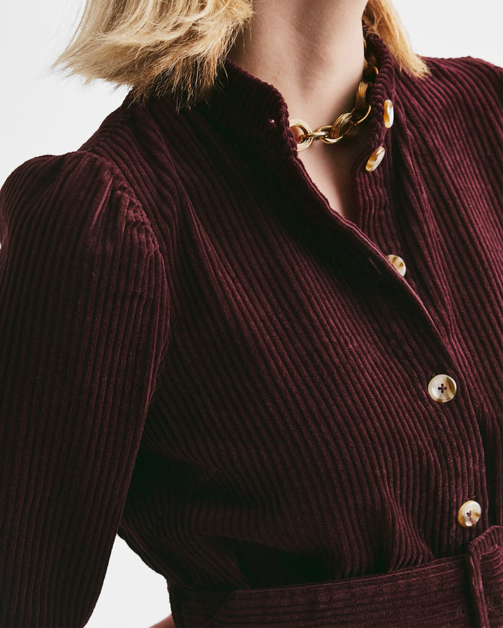Corduroy Belt Dress