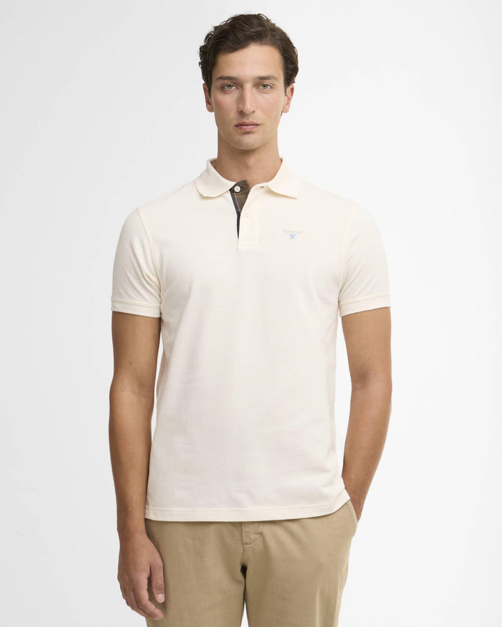 tartan pique polo shirt