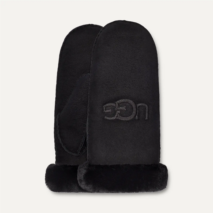 W Sheepskin Embroider Mitten