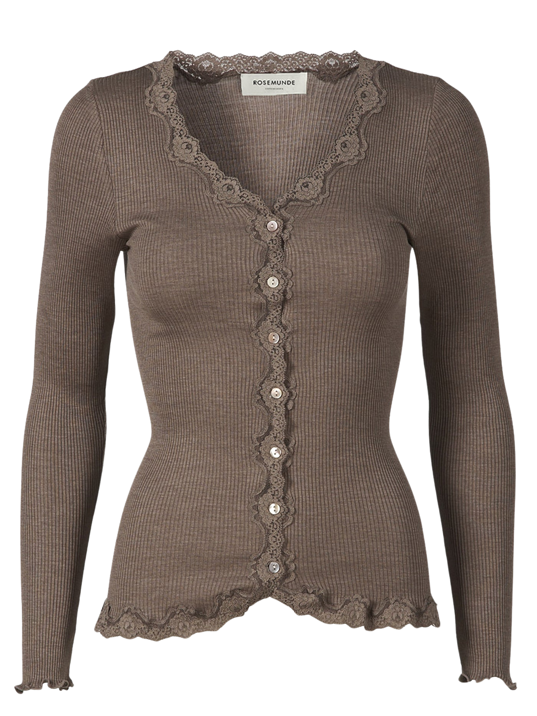 RWBabette LS V-neck Regular Lace Cardigan