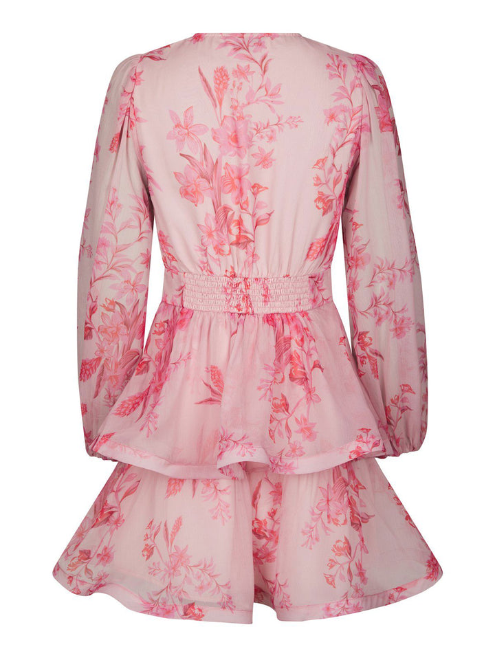 Rivana Print Chiffon Dress