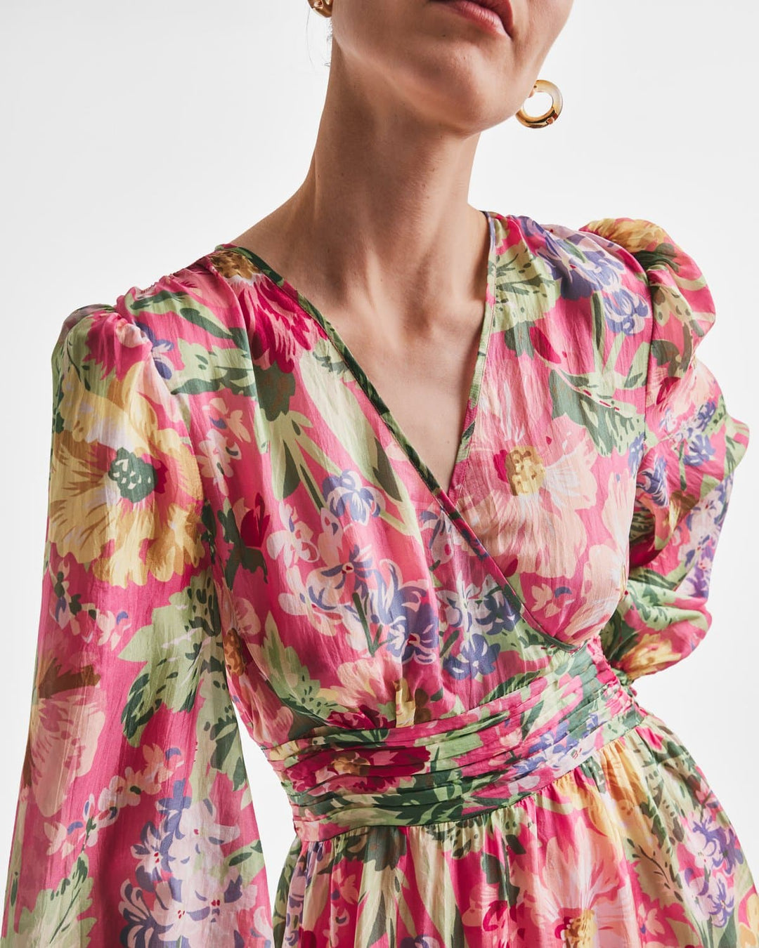 Cupro tieband gown