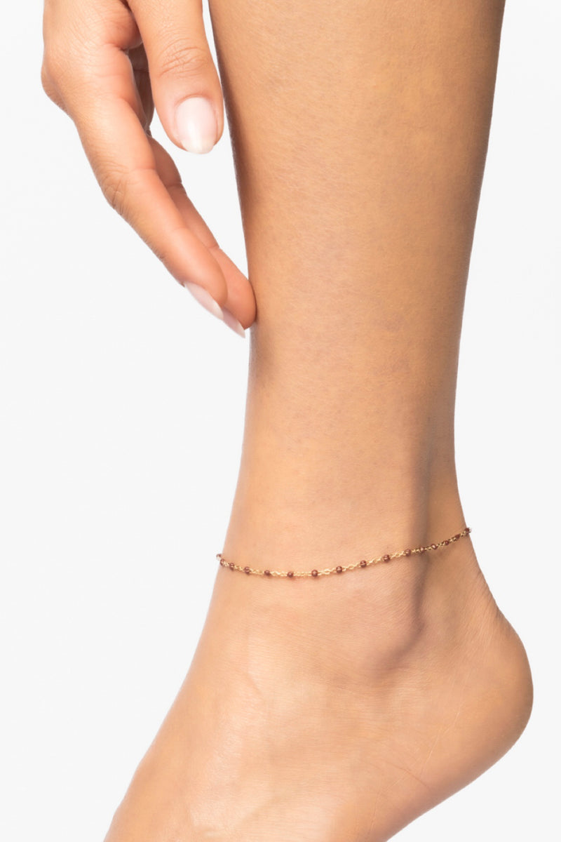 The Terracotta Bead Anklet