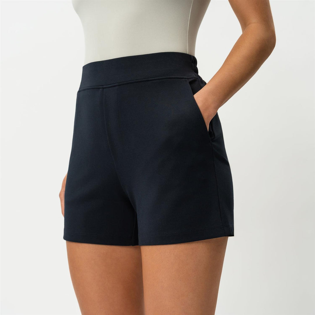 Light ponte shorts