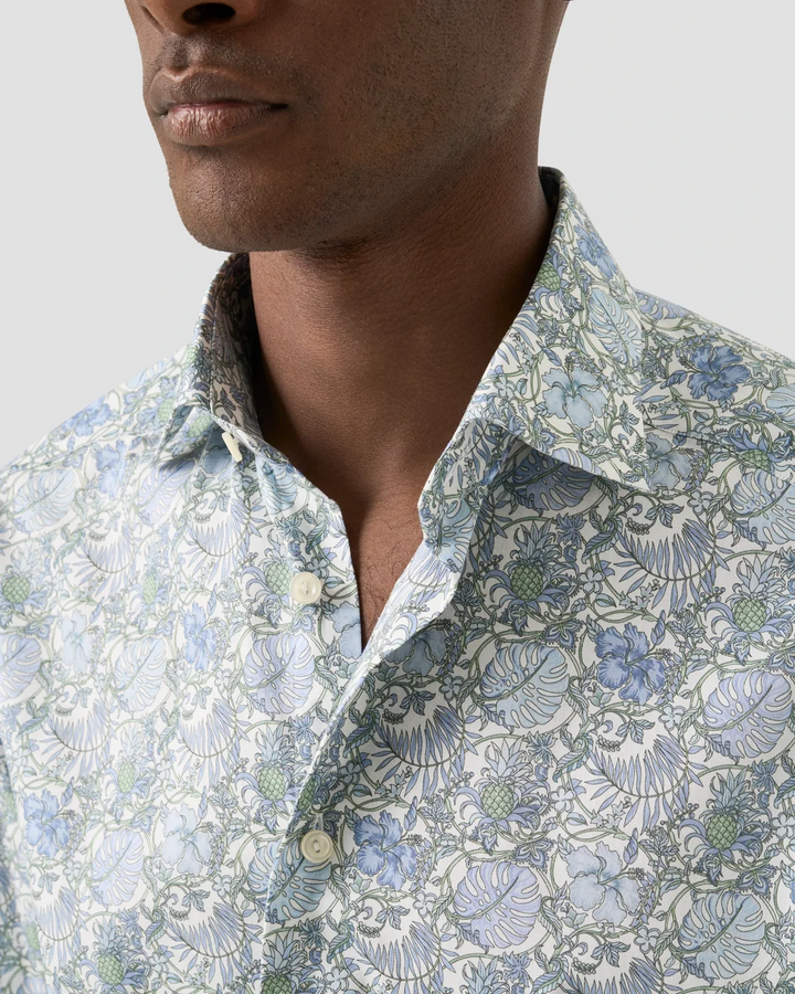 Floral Signature Twill Shirt Slim