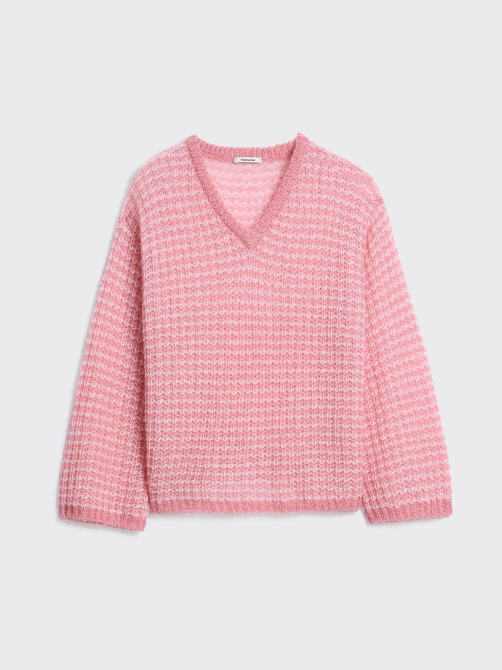 Boxy Mohair V-Neck