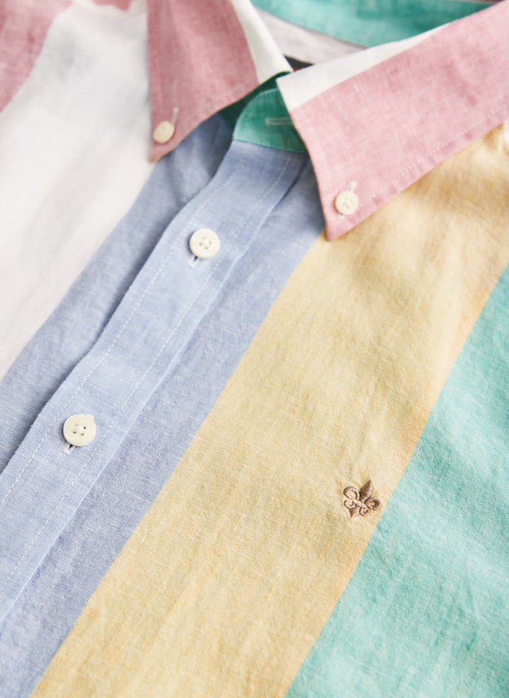 Happy Linen stripes shirt-classic fit